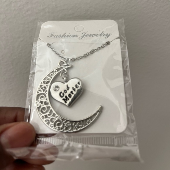 Godmother Moon and Heart Necklace - Picture 3 of 5